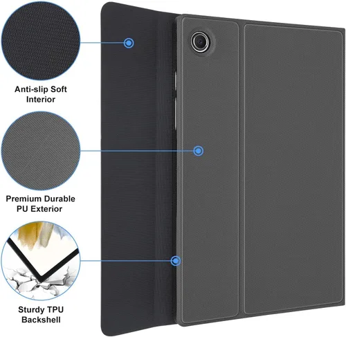 Miniatura 7 de Funda con teclado para Samsung Galaxy Tab A11 Plus / A9 Plus de 11 pulgadas, con retroiluminación Bluetooth A9+ con soporte para bolígrafo S