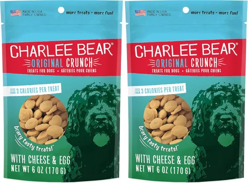 Miniatura 13 de Charlee Bear Original Crunch - Golosinas para perros, hígado de pollo, bolsa resellable de 16 onzas, golosinas de entrenamiento bajas en calorías