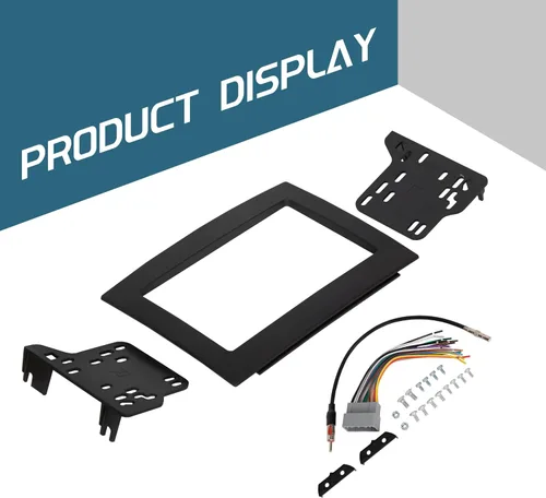 Miniatura 5 de KUAFU Kit de tablero de doble DIN compatible con Dodge Ram 1500 2500 3500 2006-2010 chasis Cab Crew Cab Pickup Radio Dash Kit de instalación
