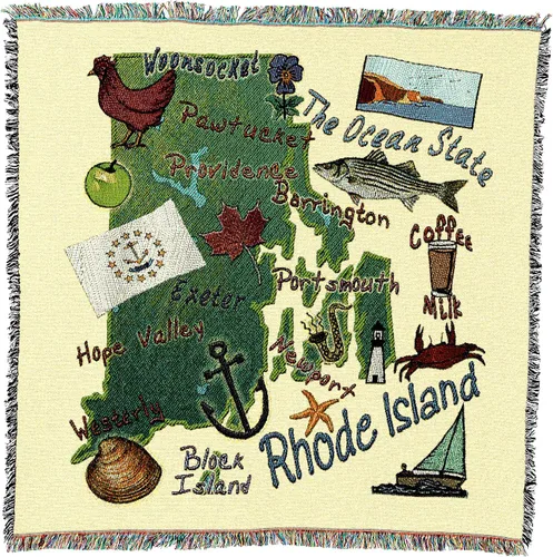 Miniatura 52 de Pure Country Weavers State of Alabama - Manta cuadrada para regalo, manta de tapiz tejida de algodón, fabricada en los Estados Unidos