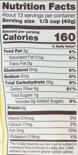Miniatura 3 de Bob's Red Mill Cereal caliente orgánico de salvado de avena con alto contenido de fibra, 18 onzas