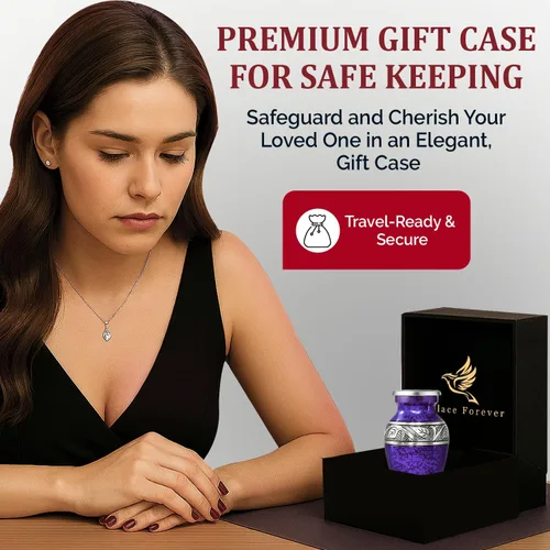 Miniatura 6 de Mini urnas para cenizas humanas, juego de 4 urnas de recuerdo para hombres y mujeres, elegantes urnas pequeñas conmemorativas para cenizas