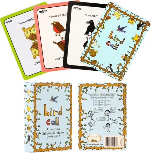 Miniatura 4 de Bird Call - Un juego de fiesta animado y deliciosamente absurdo de 5 minutos - Juego de cartas de alta energía - Regalos para aves - Regalos