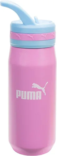 Miniatura 19 de PUMA Botella de agua de acero inoxidable aislada de 18 onzas unisex para adultos con pajilla y asa de transporte