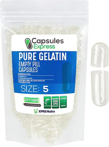 Miniatura 6 de XPRS Nutra Cápsulas vacías de tamaño 5 – 100 cápsulas de gelatina vacías muy pequeñas – Pastillas de relleno de cápsulas de bricolaje – Cápsulas