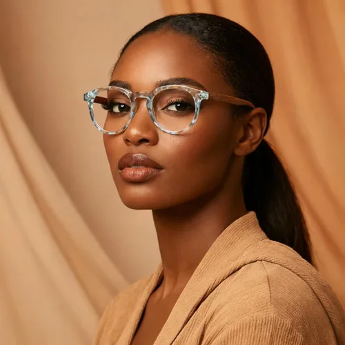 Miniatura 5 de 2SeeLife Gafas de lectura grandes y redondas TR-90 para hombres y mujeres, ajuste mediano, duraderas, bisagras de resorte, lectores de luz azul