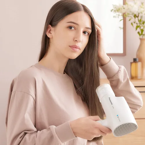 Miniatura 12 de Panasonic Nanoe - Secador de pelo compacto EH-NA2C-W (blanco) - Tecnología japonesa Nanoe, secador de pelo plegable de viaje con boquilla oscilante