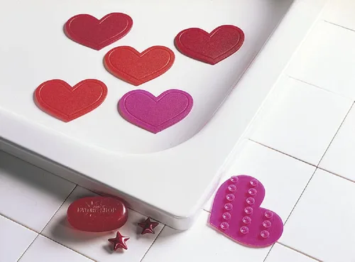 Miniatura 2 de Corazones – Mini adhesivos antideslizantes para tina (6 unidades)