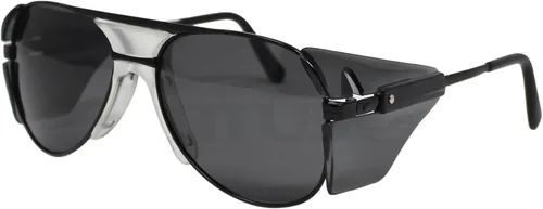TITUS G77 - Gafas de seguridad con montura de metal premium Aviator Z87+, Z87.1, protección lateral, para disparos de motocicleta, DOT ANSI CE
