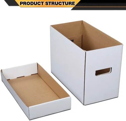 Miniatura 8 de CNNELL Paquete de 3 cajas de almacenamiento para cómics, capacidad para 150-175 cómics, plegable, apilable, a prueba de humedad, cartón archivado