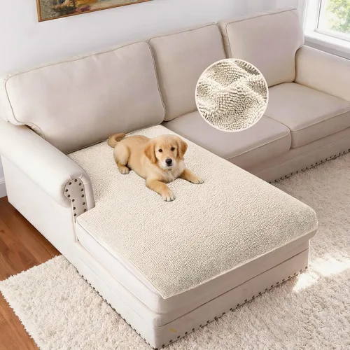 Miniatura 36 de H.VERSAILTEX Funda Antideslizante para Sofá de Mascotas Protector de Cama de Perro de Chenilla Funda de Sofá Gruesa y Suave Apta para Mascotas
