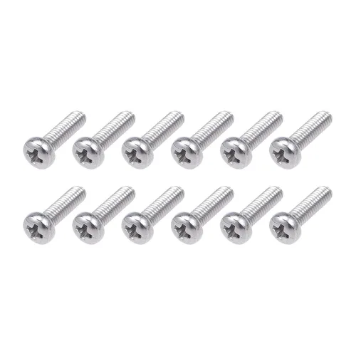 Miniatura 38 de METALLIXITY Tornillos de máquina (M2 x 0.118 in), 30 unidades, pernos Phillips cruzados de acero inoxidable 304, para instalación de muebles