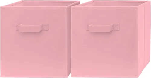 Miniatura 7 de Contenedores de almacenamiento de cubos de 11 x 11 pulgadas, paquete de 2, cubos de almacenamiento de 11 pulgadas para dormitorio, sala de estar
