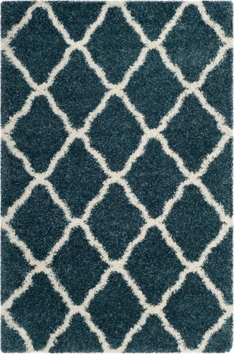 Miniatura 40 de SAFAVIEH Hudson Shag Collection - Alfombra extragrande de 11 x 15 pies, diseño de enrejado, no desprende pelusa y de fácil cuidado, 2 pulgadas