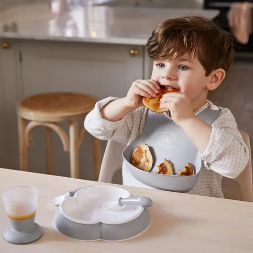 Miniatura 3 de BabyBjörn Juego de cena para bebé, 5 piezas, gris