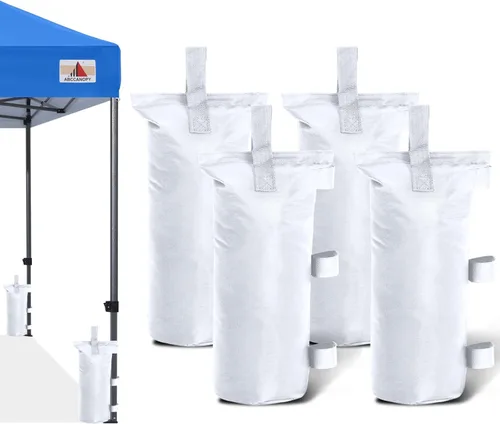 Miniatura 10 de ABCCANOPY Bolsas de Arena para Carpa Extra Grandes de 150 Libras, Paquete de 4, Negro (Sin Arena)