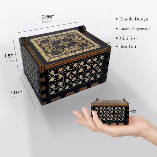 Miniatura 5 de Caja de música de regalo para tía de sobrina o sobrina tía, regalo de cumpleaños, regalos para tía, regalos para tía, cajas musicales de madera