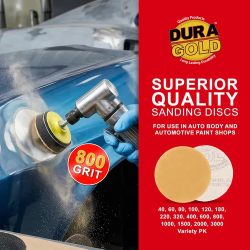 Miniatura 16 de Dura-Gold Premium Discos de Lija con Velcro de 2" Grano 180 (Caja de 30) - Discos de Papel de Lija Abrasivo de Corte Medio de Alto Rendimiento