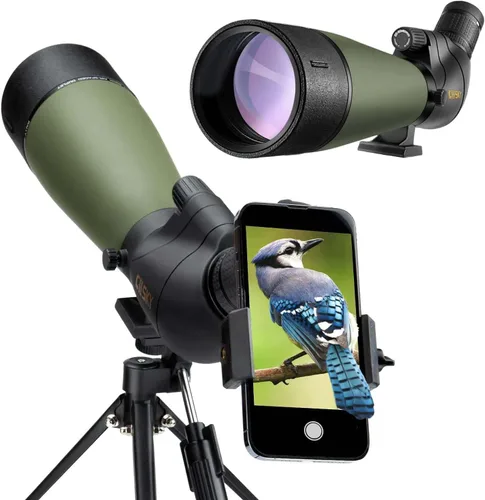 Miniatura 2 de Gosky Actualizado 20-60x80 Alcance de Observación con Trípode, Bolsa de Transporte - Alcance BAK4 Angulado para Tiro al Blanco, Caza, Observación