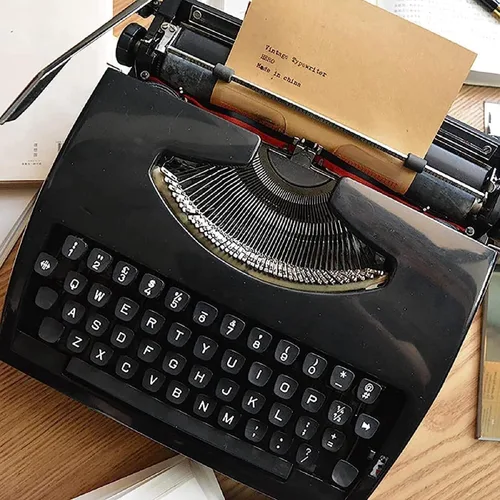 Miniatura 3 de Máquina de escribir nostalgia clásica vintage: máquina de escribir manual portátil para escritura atemporal, regalo literario retro perfecto