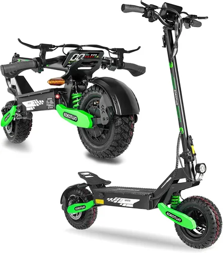 Miniatura 10 de Patinete eléctrico para adultos, 1200 W/2400 W Motor de pico Fast E, neumáticos todoterreno de 11 pulgadas, hasta 31/40 MPH y 20/45 millas de largo