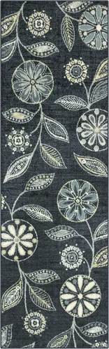 Miniatura 61 de Maples Rugs Reggie - Alfombra de pasillo floral, fabricada en Estados Unidos, lavable, antideslizante, alfombra de interior para cocina, pasillo