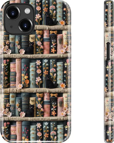 Miniatura 58 de Goodon para iPhone 17 Pro, Funda Estética de Gato Negro y Niña Naranja, Compatible con Magsafe, Funda Protectora Retro Única y Moderna de Silicona