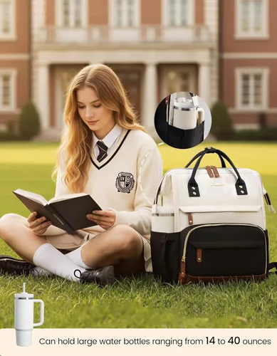 Miniatura 2 de LOVEVOOK Mochila para Laptop para Mujeres, Mochilas de Trabajo y Negocios de 17 Pulgadas Bolso con Gran Capacidad, Bolsa de Enfermera Impermeable