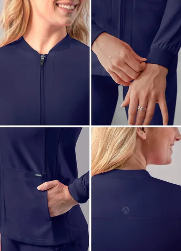 Miniatura 4 de Adar Addition Scrubs - Chaqueta para mujer con cremallera