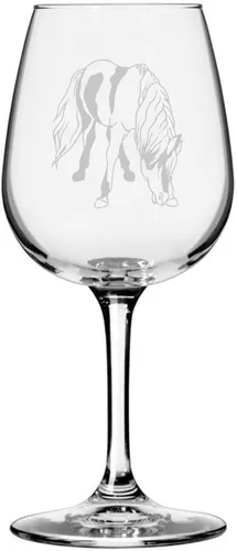 Miniatura 11 de Morgan Body Horse - Copa de vino grabada multiusos (12.75 onzas)