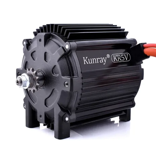Miniatura 13 de Kunray 72V Brsushess Motor 6500W Electric Dirt Bike Motor Peak 9000RPM Peak 12KW for Tutio Kugo Electric Motorcycle Go Karts ATV Upgraded (72V 6500W)