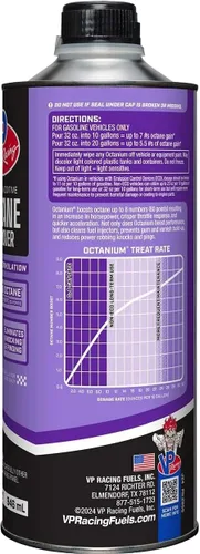 Miniatura 2 de Combustibles VP Racing 2855, Potenciador de octano Madditive Octanium Fórmula de Carrera - Quart