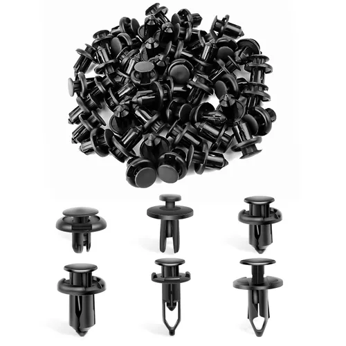 Miniatura 15 de GOOACC 100 clips de guardabarros para el cuerpo, remaches para el motor, debajo de la cubierta, clips de protección contra salpicaduras para Honda