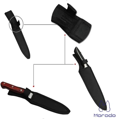 Miniatura 3 de Morodo Funda para cuchillo de chef de 8 pulgadas (nailon negro)