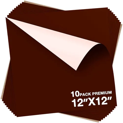 Miniatura 15 de Dysania Paquete de vinilo rojo de transferencia de calor – (12 x 12 pulgadas), vinilo HTV rojo, paquete de 10 vinilos para planchar para Silhouette