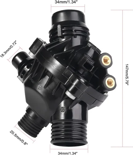 Miniatura 7 de Bomba de agua de motor eléctrico 11517586925 Kit de termostato para BMW Z4 X3 X5 323i 325i 328i 330xi 128i 528i 525i 530xi xDrive W/Bolt Reemplazar