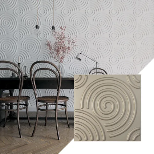 Miniatura 27 de Ekena Millwork WP20X20SPWH 19 5/8 pulgadas de ancho x 19 5/8 pulgadas de alto en espiral EnduraWall decorativo 3D Panel de pared cubre 2.67 pies