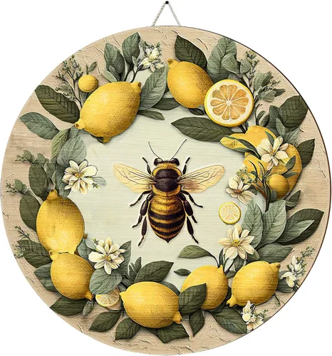 Miniatura 21 de Artsy Woodsy Decoración de pared personalizada de placa de madera de abeja de miel, regalos para apicultores - Decoración para amantes de las abejas