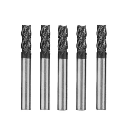 Miniatura 12 de joleully Fresa de Extremo Cuadrado de Carburo de 1/2", HRC 45 Grados Extremo Único 4 Flautas Recubrimiento AlTiN Brocas de Fresado
