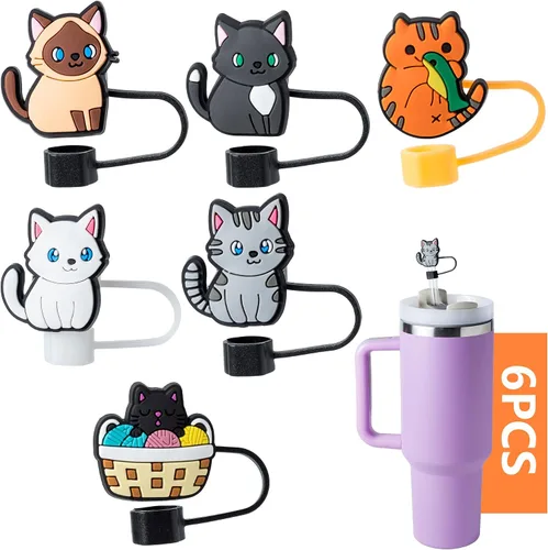 Miniatura 10 de 8 fundas para ratones Stanley Cup, tapa de 0.4 pulgadas de diámetro, compatible con Stanley 20 30 y 40 0z Cup, tapas a prueba de polvo para botella
