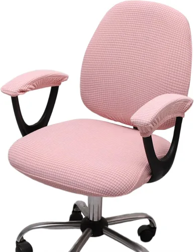 Miniatura 35 de Melaluxe Funda para silla de oficina con fundas para reposabrazos, funda elástica universal para silla de escritorio, fundas para silla