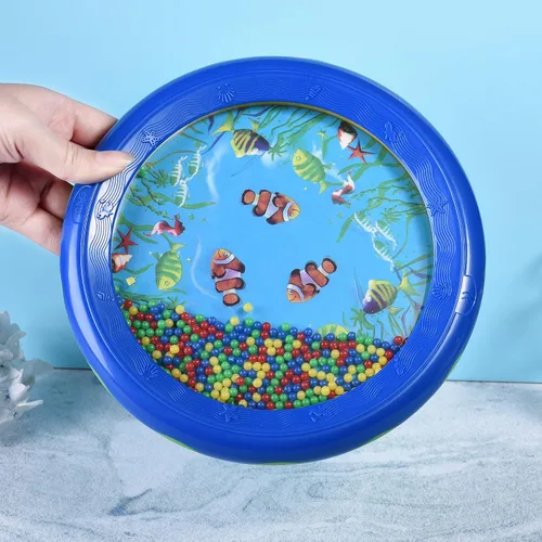 Miniatura 7 de Ocean Drums Wave Bead Drums Sea Sound Drums Instrumentos musicales para niño niño bebé
