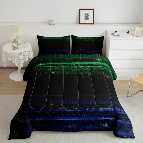 Miniatura 25 de Erosebridal Juego de ropa de cama con estampado de girasol, letras retro y flores amarillas, decoración de dormitorio, edredón de plumón de abeja