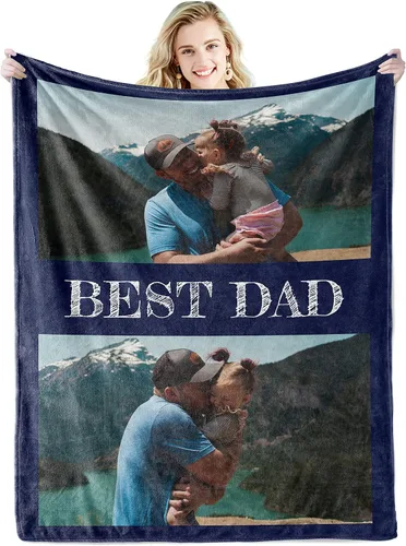 Miniatura 15 de Youltar Regalos personalizados para el día de la madre para mamá, manta de fotos personalizada de hija e hijo, 6 collages de fotos de 30 x 40