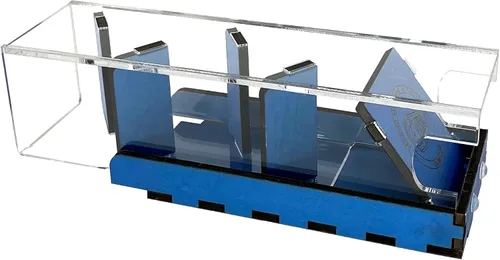 Miniatura 4 de C4Labs Torre de dados alta de 10 ″ y bandeja básica - Serie Chroma - Azul