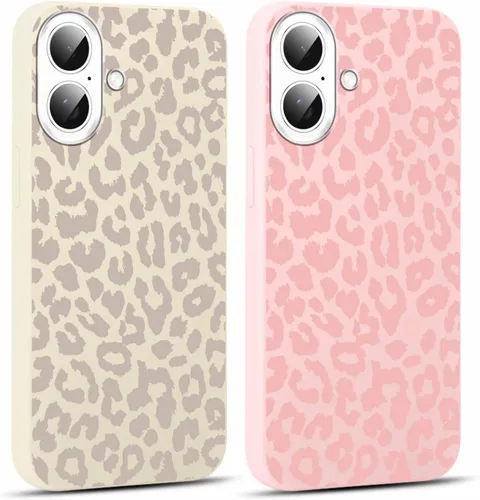 Miniatura 75 de Paquete de 2 Fundas de Teléfono Bonitas con Estampado de Guepardo para Apple iPhone 13 Pro Max de 6.7 Pulgadas, Fundas de Diseño