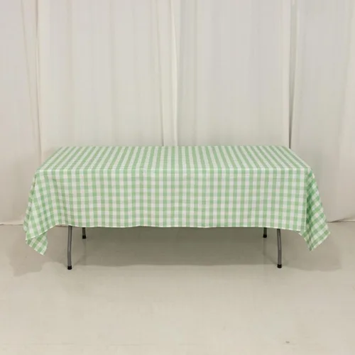Miniatura 12 de Efavormart - Mantel a cuadros rectangular de 60 x 102 pulgadas, cuarzo blanco/rosa Mantel de lino de poliéster a cuadros 2-Rosa
