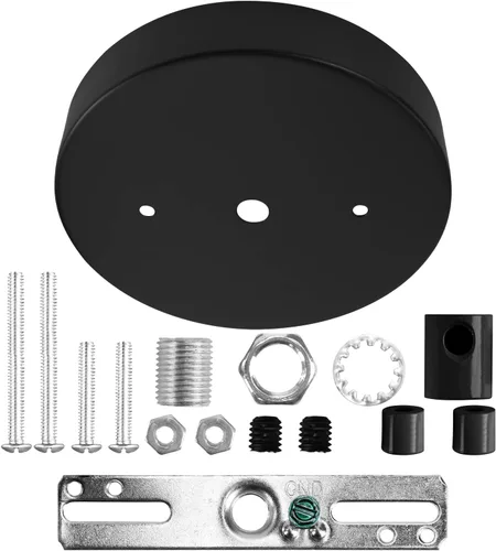 Sangle Sopffy Kit de Dosel para Luz Colgante, Kit de Dosel de Iluminación de Techo de 4.7 Pulgadas con Todos los Herrajes de Montaje Placa de Techo