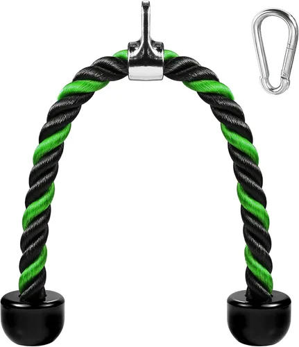 Cable de tracción de cuerda de tríceps de lujo, 27 y 36 pulgadas de longitud, fácil de agarrar y antideslizante, accesorio de cable para ejercicio