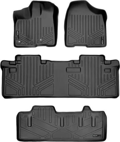 Miniatura 17 de SMARTLINER Alfombrilla de suelo para maletero de carga para todo tipo de clima, detrás de la segunda fila para Toyota Sienna 2011-2012